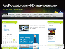 Tablet Screenshot of kewirausahaansyariah.wordpress.com