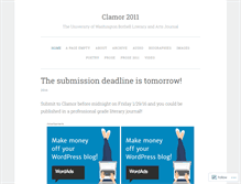 Tablet Screenshot of clamorjournal.wordpress.com