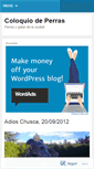 Mobile Screenshot of coloquiodeperras.wordpress.com