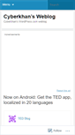 Mobile Screenshot of cyberkhan.wordpress.com