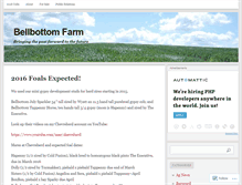 Tablet Screenshot of bellbottomfarm.wordpress.com