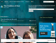 Tablet Screenshot of hairgoddess.wordpress.com