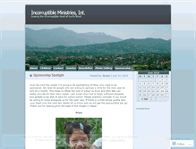 Tablet Screenshot of incorruptibleministries.wordpress.com