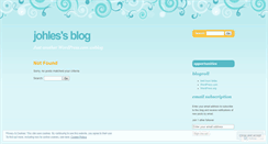Desktop Screenshot of johles.wordpress.com