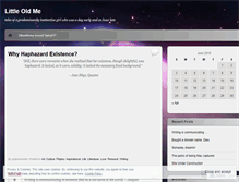 Tablet Screenshot of haphazardexistence.wordpress.com