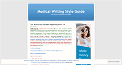 Desktop Screenshot of medicalstyleguide.wordpress.com