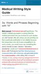 Mobile Screenshot of medicalstyleguide.wordpress.com