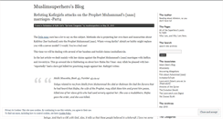 Desktop Screenshot of muslimsuperhero.wordpress.com