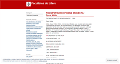 Desktop Screenshot of facultatelitere.wordpress.com