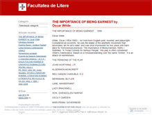 Tablet Screenshot of facultatelitere.wordpress.com