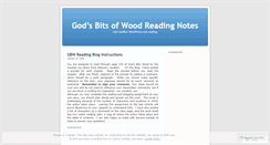 Desktop Screenshot of gbwreadingnotes.wordpress.com