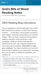 Mobile Screenshot of gbwreadingnotes.wordpress.com
