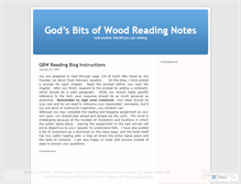 Tablet Screenshot of gbwreadingnotes.wordpress.com