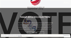 Desktop Screenshot of maapalumni.wordpress.com