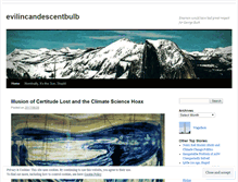 Tablet Screenshot of evilincandescentbulb.wordpress.com