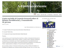 Tablet Screenshot of contracorrientemx.wordpress.com