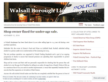 Tablet Screenshot of licensingwalsall.wordpress.com