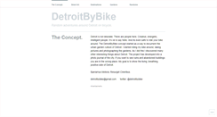 Desktop Screenshot of detroitbybike.wordpress.com