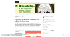 Desktop Screenshot of drstrangecollege.wordpress.com