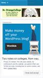 Mobile Screenshot of drstrangecollege.wordpress.com