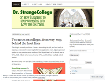 Tablet Screenshot of drstrangecollege.wordpress.com