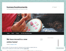 Tablet Screenshot of homeschoolmoments.wordpress.com