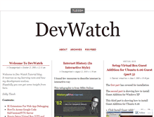 Tablet Screenshot of devwatch.wordpress.com