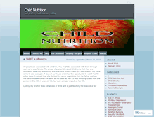 Tablet Screenshot of childnutrition1.wordpress.com