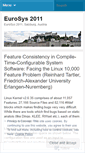 Mobile Screenshot of eurosys2011.wordpress.com