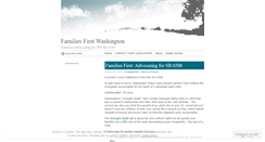 Desktop Screenshot of familiesfirstwa.wordpress.com