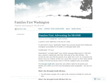 Tablet Screenshot of familiesfirstwa.wordpress.com