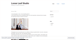 Desktop Screenshot of looseleafstudio.wordpress.com