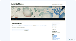 Desktop Screenshot of amandanunes.wordpress.com