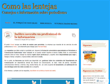 Tablet Screenshot of comolaslentejas.wordpress.com