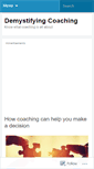 Mobile Screenshot of aboutcoaching.wordpress.com