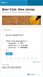 Mobile Screenshot of beerclubnj.wordpress.com