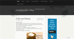 Desktop Screenshot of cordobacoffee.wordpress.com