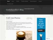 Tablet Screenshot of cordobacoffee.wordpress.com