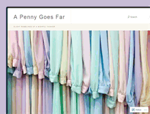 Tablet Screenshot of apennygoesfar.wordpress.com