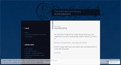 Desktop Screenshot of knifeandforkfactory.wordpress.com