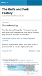Mobile Screenshot of knifeandforkfactory.wordpress.com