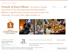 Tablet Screenshot of friendsofguesthouse.wordpress.com