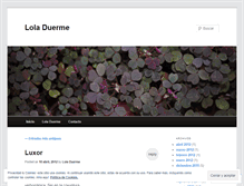 Tablet Screenshot of loladuerme.wordpress.com