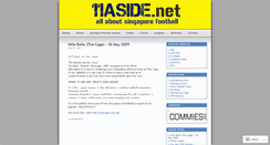 Desktop Screenshot of 11aside.wordpress.com