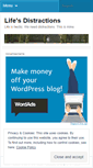 Mobile Screenshot of lifedistractions.wordpress.com