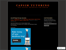Tablet Screenshot of capsimtutoring.wordpress.com