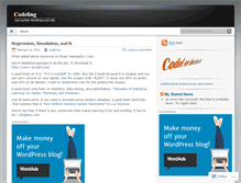 Tablet Screenshot of codeling.wordpress.com