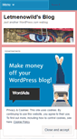 Mobile Screenshot of letmenowild.wordpress.com