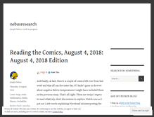 Tablet Screenshot of nebusresearch.wordpress.com