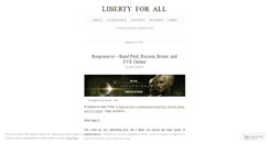 Desktop Screenshot of liberty4all.wordpress.com